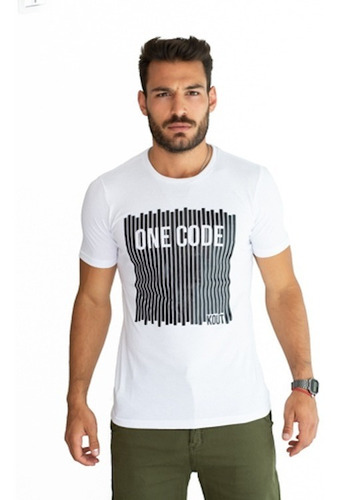 Remera Manga Corta Estampada One Code- Kout Hombre