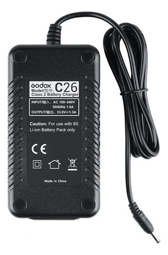 Cargador De Batería Para Ad600pro C26 Godox Color Negro