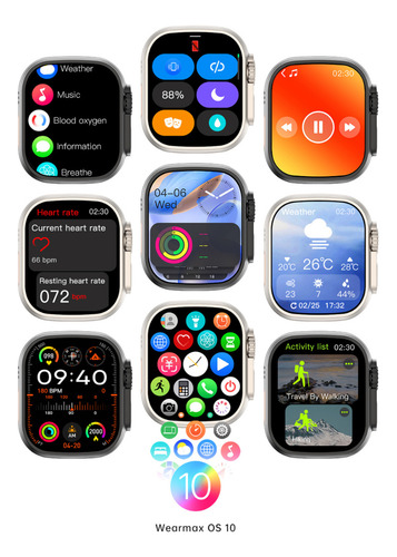 Smartwatch S8 Ultra Compativel Com iPhone E Android Nfc