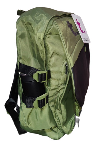 Mochila Juvenil Ruz Truzt Verde Porta Skate Bolsa Secreta Laptop