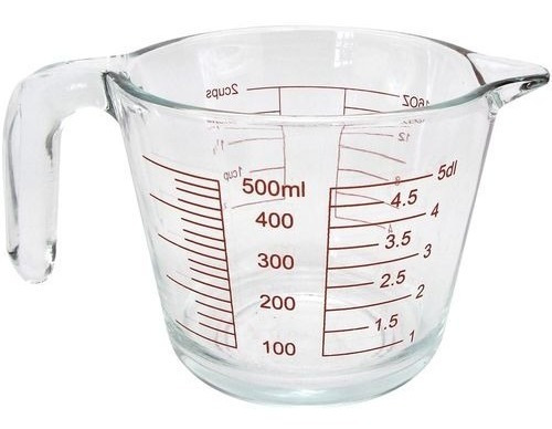 Jarra Graduada Medidora Vidro  500ml Clink Cor Transparente