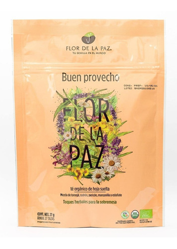 Té Buen Provecho Orgánico Flor De La Paz 27 G