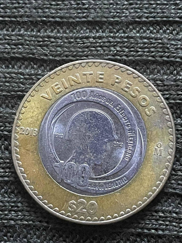 Moneda De $20 Pesos 100 Años Del Ejército Mexicano