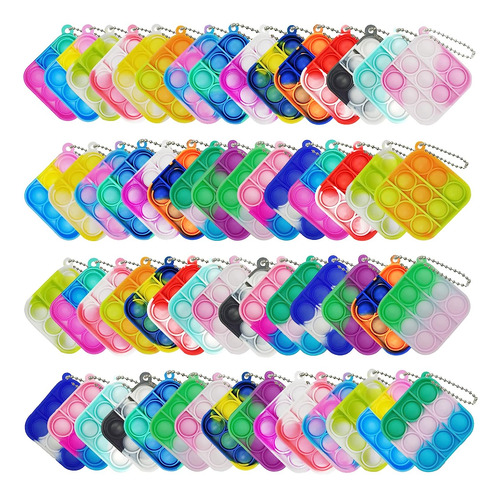 60 Piezas Mini Pop Bubble Fidget Juguetes Para Regalos De Fi