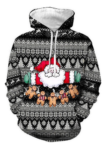 Sudadera Con Capucha De Navidad Con Muñeco De Nieve Para Par