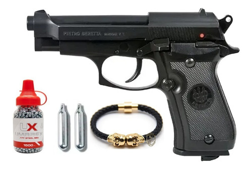 Prieto Beretta 84fs Pistola Balines Metal Postas .177 Co2 Bb