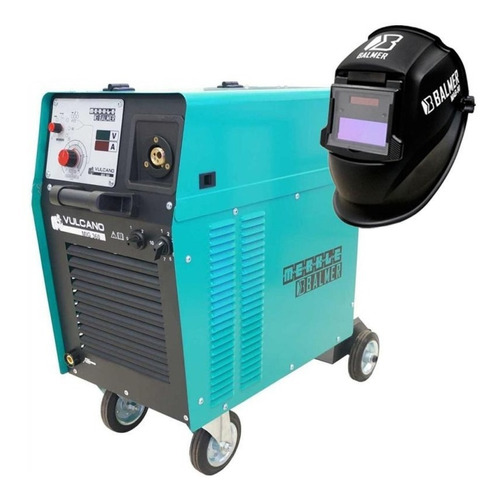 Máquina Solda Mig Vulcano Mig-360 220a Balmer + Máscara Aut Frequência 50 Hz/60 Hz 220v/380v