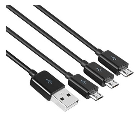 Herfair Cable Divisor Micro Usb - Cable De Carga Micro Usb 3