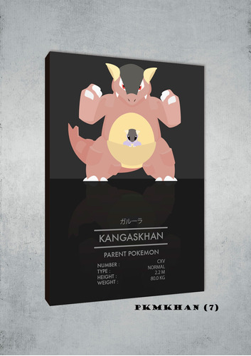 Cuadros Poster Pokemon Kangaskhan 29x41 (han 7)