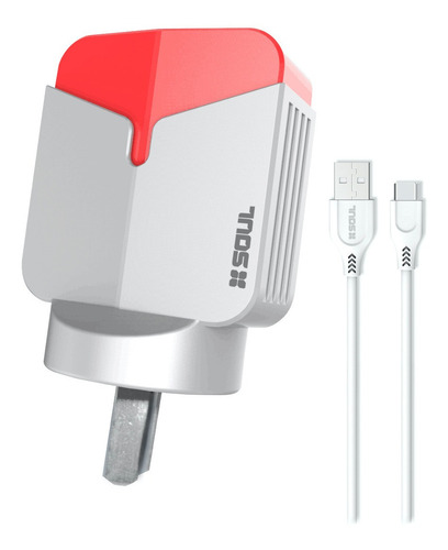 Imagen 1 de 8 de Cargador Turbo Fast Charge Usbx3 Pared Qualcomm 3.0 Tipo C