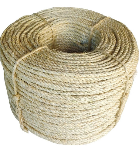 Corda Sisal Natural 6mm 30 Mts Rasada Decoração Artesanato