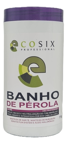 Ecosix Banho De Pérola Máscara Desamareladora 1 Kg