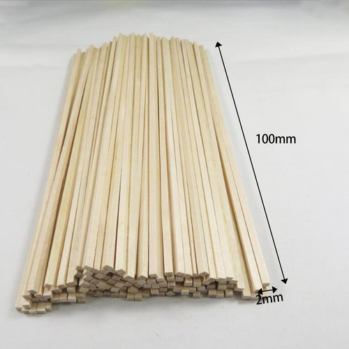 3 X 100 Piezas De Palos De Madera Sin Terminar Para