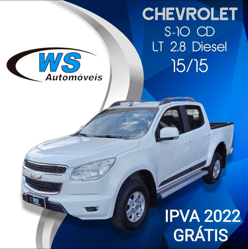 Imagem 1 de 11 de Chevrolet Gm S10 Lt 2.8 Branco 2015