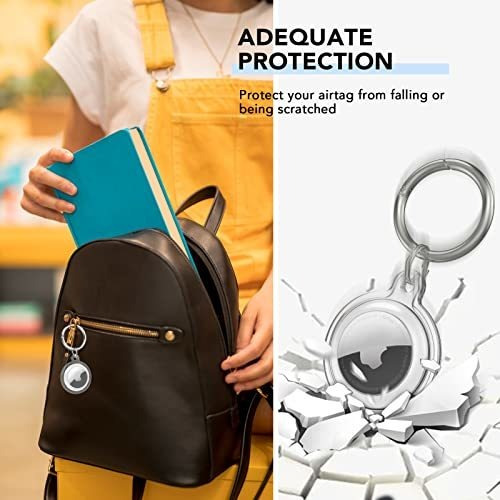 Imagen 2 de 5 de Airtag Holder Funda Impermeable, Airtags 4 Pack Funda Compat
