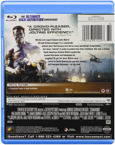 Filme em Blu-ray de Commando Commando Arnold Schwarzenegger