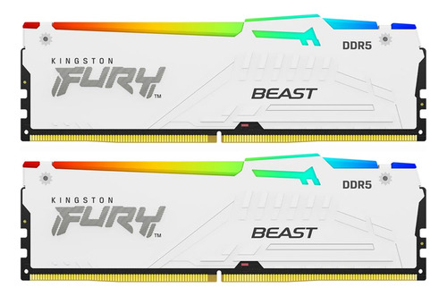 Memória Kingston Ddr5 Fury Beast Rgb 32gb Cl30 6000mhz Expo