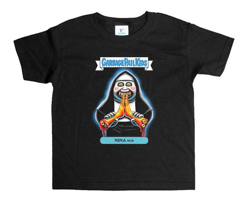 Remera Negra Adultos Basuritas Terror Retro R51