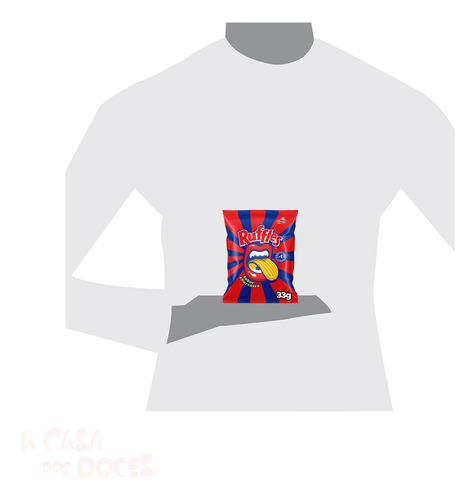 Ruffles Churrasco Elma Chips Pequeno Kit 16 Pacotes