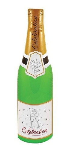 Botella Champagne Inflable 68cm Halloween Cotillon Disfraz