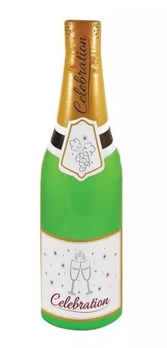 Analítico Encantada de conocerte tornado Botella Champagne Inflable 68cm Halloween Cotillon Disfraz