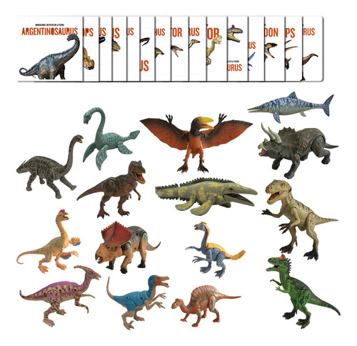 Imagen 1 de 10 de Dinosaurios Reyes De La Tierra Colección Completa X 15 Dinos
