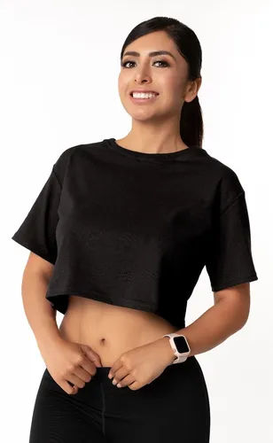 Crop top deporte mujer sale
