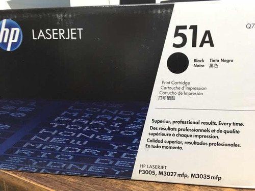 Toner Hp 51a Negro Q7551a