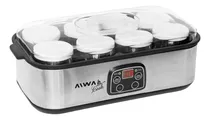 Comprar Yogurtera Aiwa AW-YG816 Eléctrica Máquina Fábrica de Yogurt Digital 1,4 Litros 8 Frascos De Vidrio De 180ml con Tapa Yogurt Griego Natural Temporizador Acero Inoxidable 25W