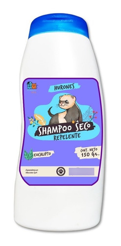 Shampoo Seco Para Huron Repelente Antipulgas Con Aroma 150gr