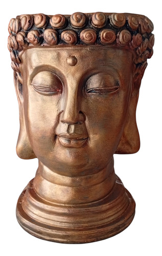 Cabeza De Buda Decorativa, Para Maceta, Lámpara De Sal Cobre