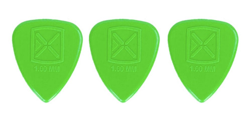 Kit 3 Palheta P/ Guitarra Violão Ibox 1.0mm Verde Green