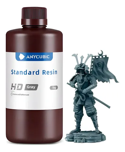 Resina 3d Anycubic Standard Cinza Hd 1kg