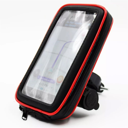 Suporte Case Celular Moto Usb Até 6,3  Impermeável Sp-ca34l