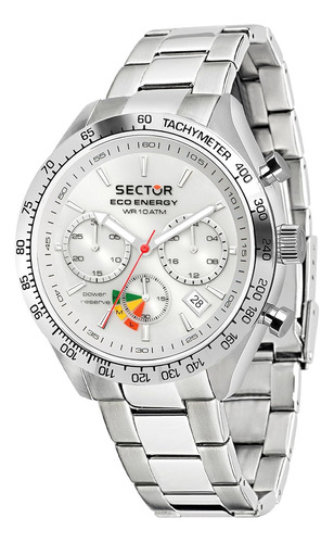 Reloj Sector Para Hombres 45mm, Pulsera De Acero Inoxidable