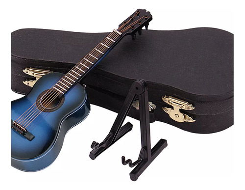 Modelo De Miniguitarra Con Soporte Y Funda, Colección De
