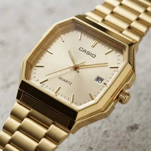 Relógio Casio A150 Feminino Vintage Dourado Rose Retro Luxo Dourado