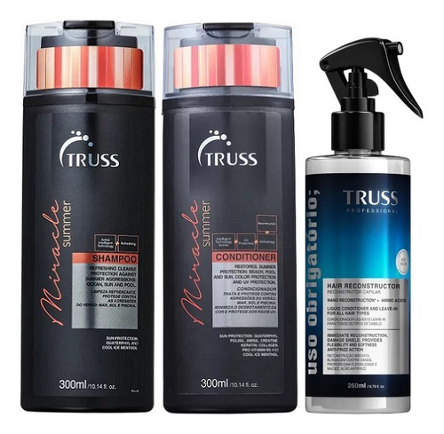 Miracle Summer Sha + Condi + Spray Obrigatório Truss