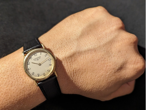 Reloj Longines Antiguo Años 20 De Cuerda Chapa De Oro
