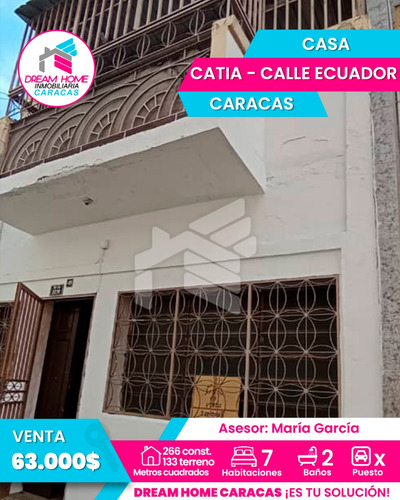 En Venta Casa En Catia Calle Ecuador