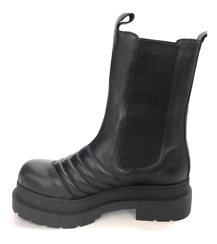 Borcegos Botas Elastico Plataforma Moda Cuero Quica Sureño