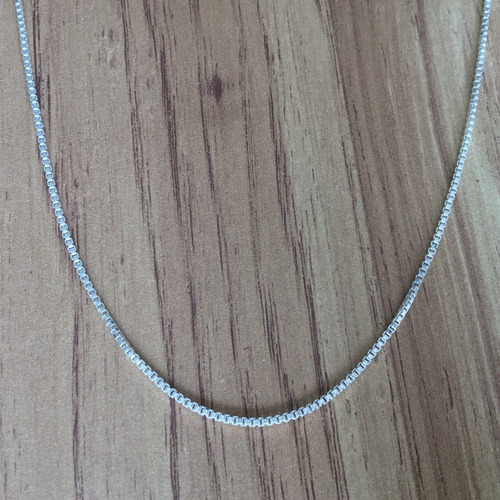 Cadena De Plata Ley 925 De 50 Cm Veneciana Mujer Agálea Color Plateado