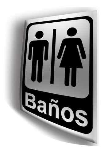 Señalizacion Baños Damas Caballeros Sanitarios 