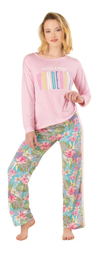 Pijama Manga Larga Invierno So Wonderful So Pink 11616