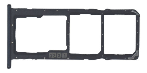 Gaveta Chip Bandeja Slot Sim Compatível Galaxy A01 (a015) Cor Preto