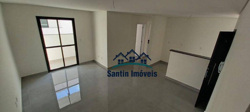Cobertura *pronta Para Morar ** Com 3 Dormitórios(01 Suíte ) Fino Acabamento 02 Vagas À Venda, 140 M² Por R$ 465.000 - Vila Pires - Santo André/sp - Co0356