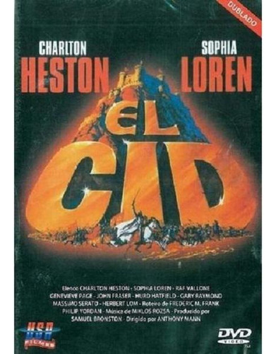 Dvd El Cid - Ação - Heston E Loren - 189 Min