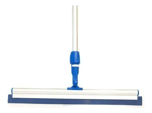 Bralimpia rodo twister 45 cm borracha articulado cabo extensível 1,40m cor azul