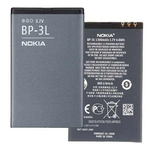 Pila Bateria Nokia Bp-3l Lumia710/610/510/505 Asha303/603