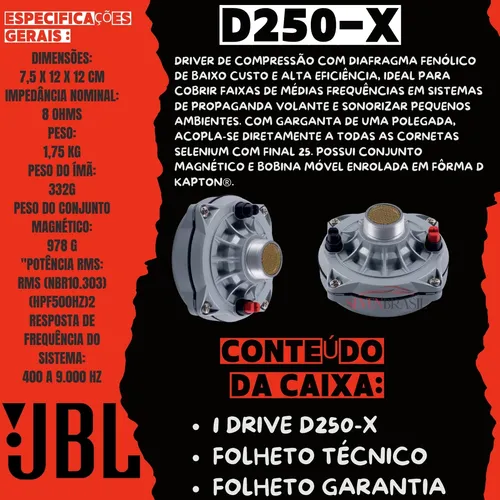 JBL Selenium D 250-X ホーン8Ω 150W MAX ペア JBL Selenium D 250-X ホーン8Ω 150W MAX ペア